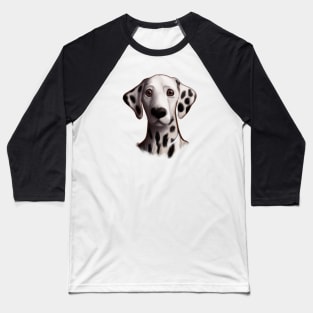 Cute Dalmatian Drawing Baseball T-Shirt